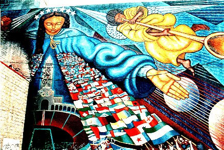 "Nuestra señora de los angeles" (fragmento) Acrylic Others Sports