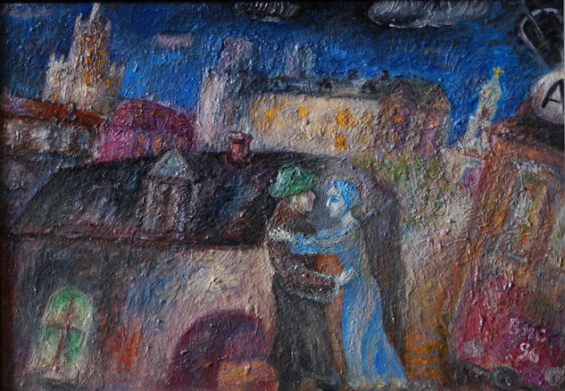 Una Noche En Moscu, 1958 Oil Card Landscaping