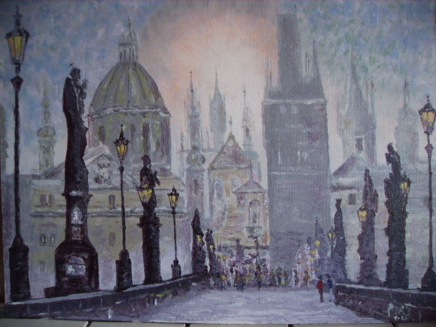 Puente de Carlos (Praga) Acrylic Panel