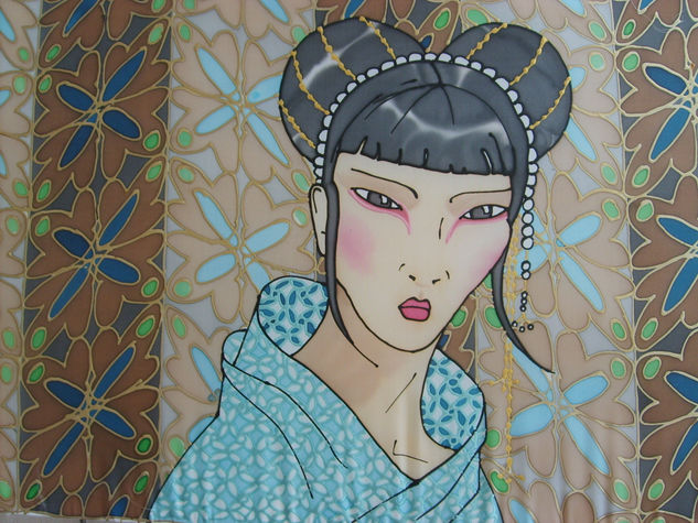 Japonesa Others Textile Figure Painting