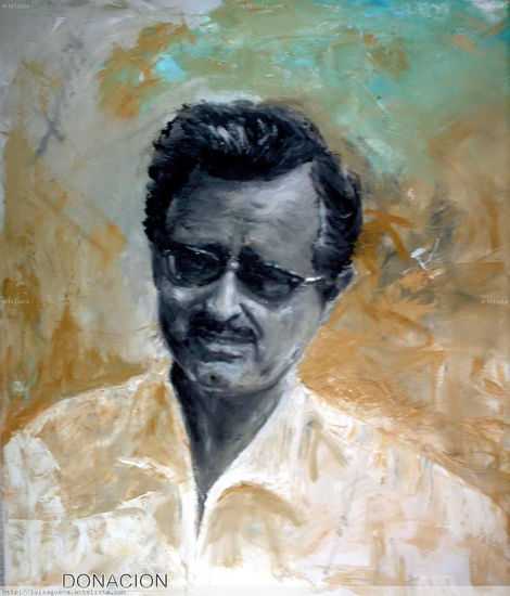 Mi padre Oil Canvas Portrait