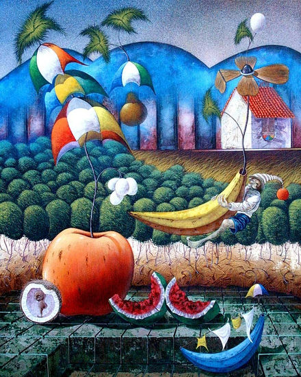 El valle de las frutas Oil Canvas Landscaping