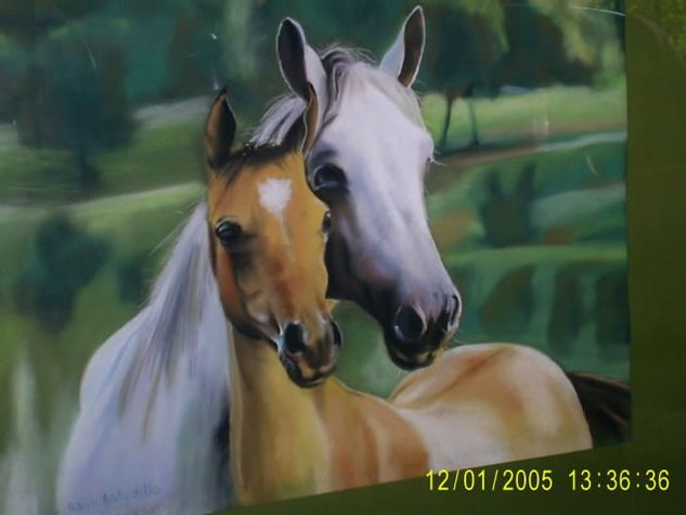 Caballos Oil Canvas Landscaping