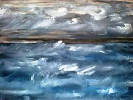 TEmpestad Acrylic Canvas Marine Painting