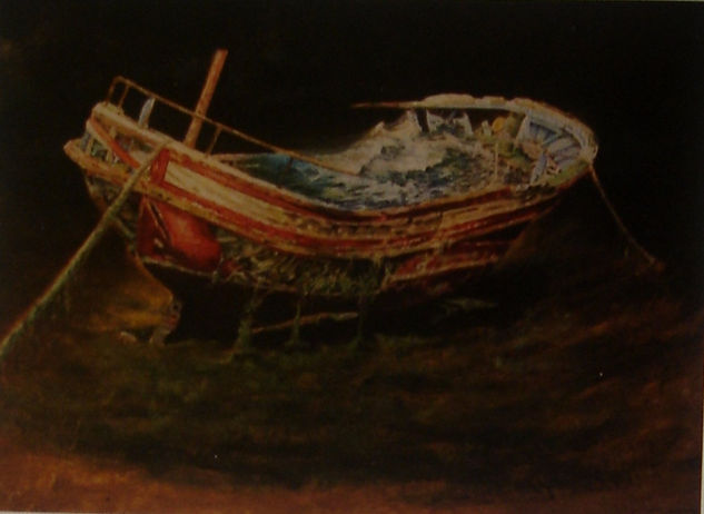 LA BARCA DEL TIO VICTOR Óleo Lienzo Marina