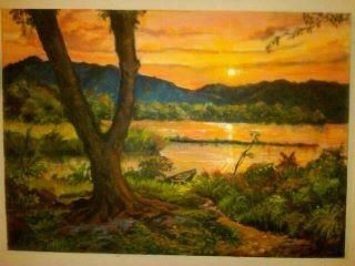 Puesta de sol en...