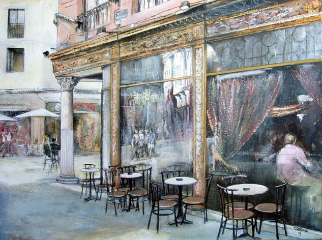 Café Capitan. León Oil Canvas Landscaping