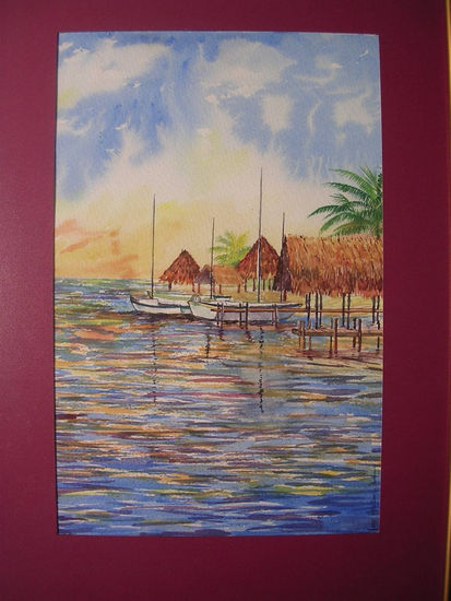 PUERTO BARRIOS Watercolour Paper Marine Painting