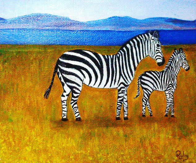 CEBRAS Oil Canvas Animals