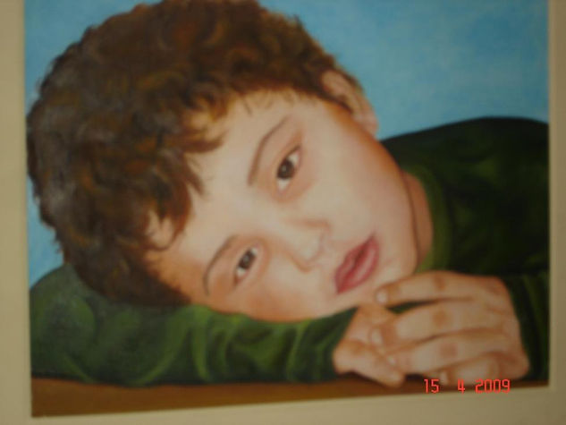 Niño Oil Canvas Portrait