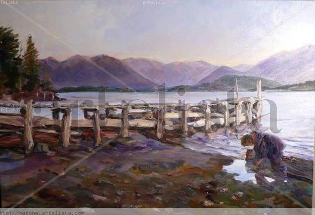 El Muelle de los Smekal Oil Canvas Landscaping