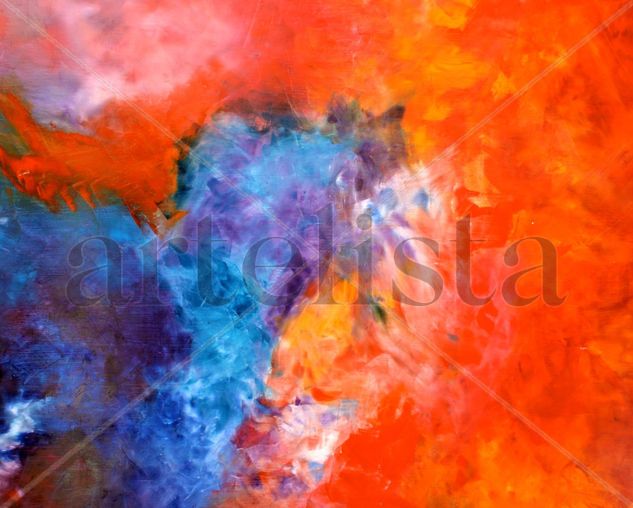 Composicion Abstracta numero 9 Oil Canvas Landscaping