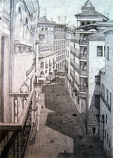 Calle Zamora de Salamanca Lápiz