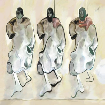 Falulla: Bailan tres (Serie: “Irak, destrucción +IVA”)