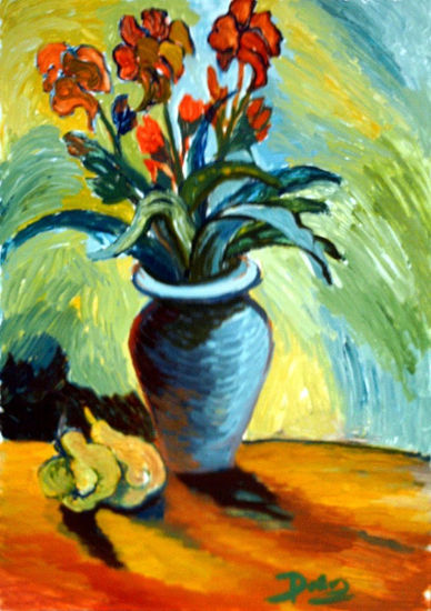 Membrillos y flores 