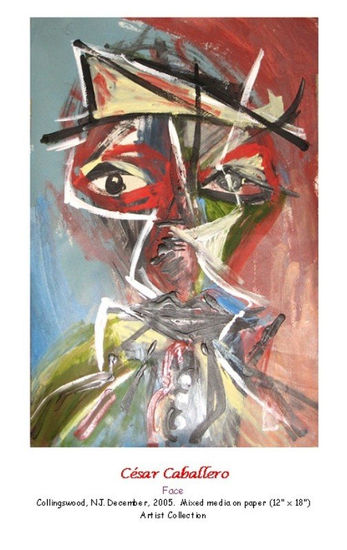 The Bright Eye Mixed media Paper Figure Painting