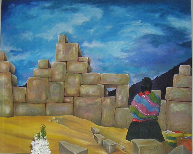 CHOLITA. ROSAMARI Oil Canvas Landscaping