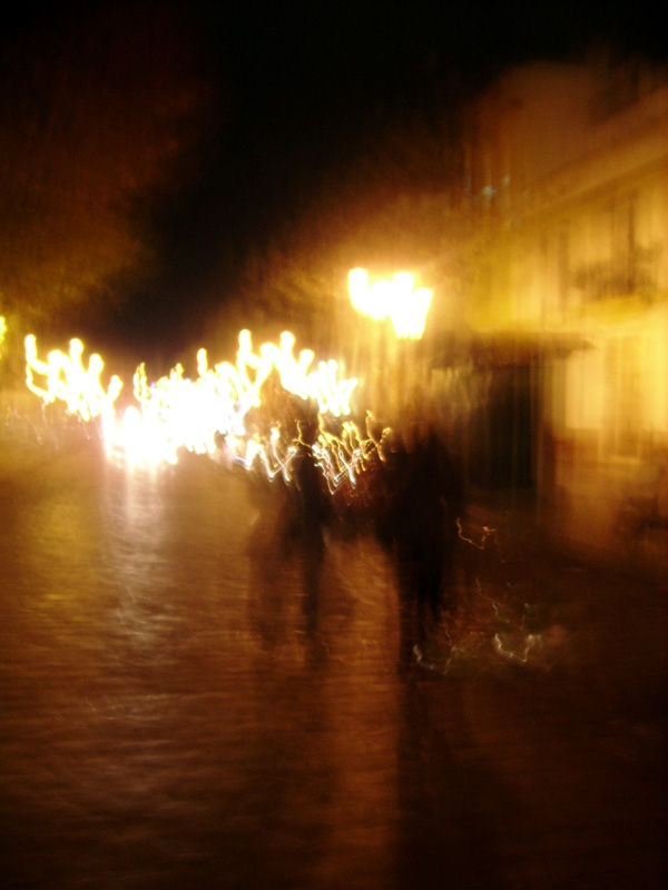 sombras en la calle