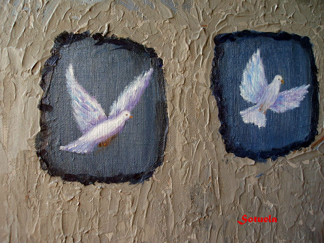 Palomas Oil Canvas Animals