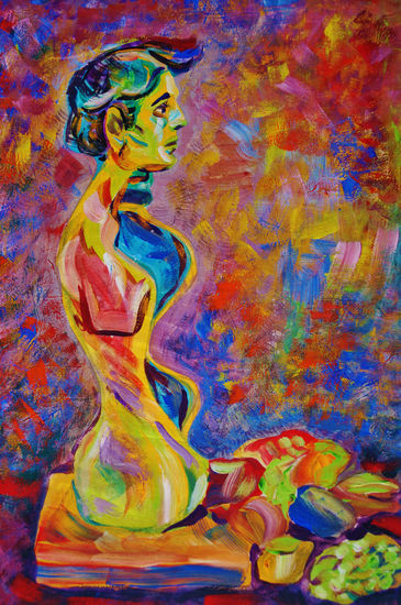 sin titulo Acrylic Panel Figure Painting