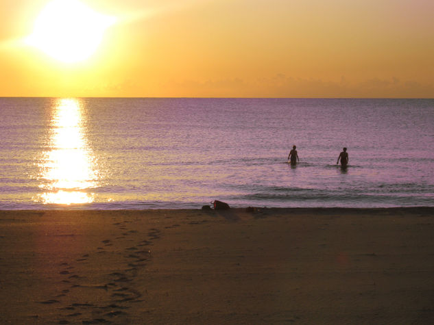 baño al amanecer 