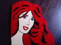 woman in red