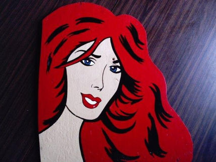 Woman in red