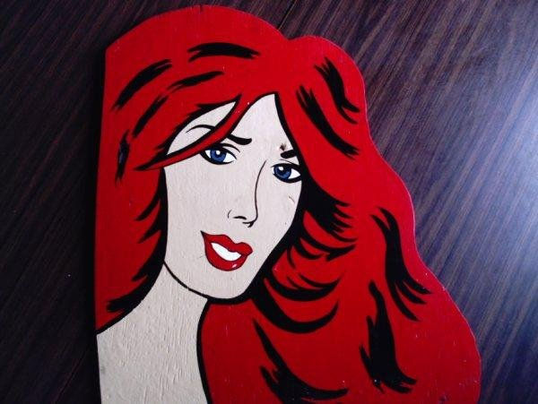 woman in red