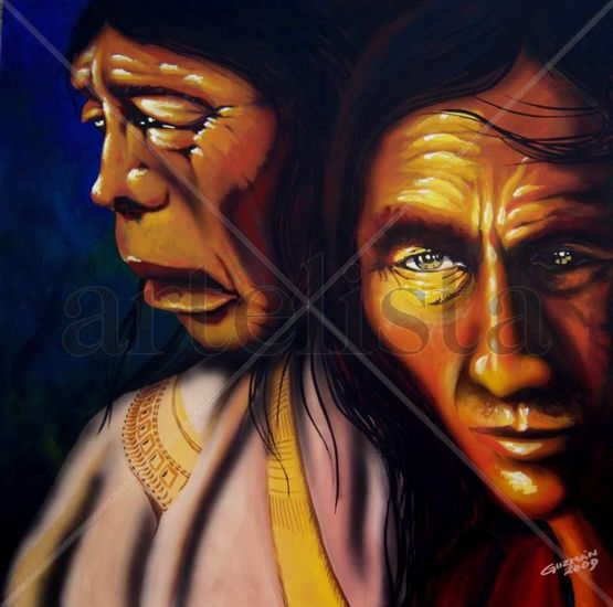 Historia Indigenas Argentinos Oil Canvas Landscaping