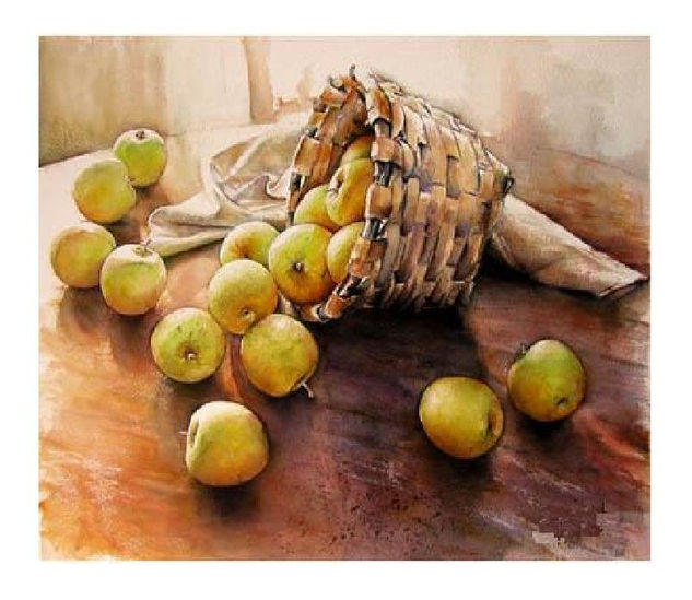 manzanas verdes Oil Canvas Landscaping