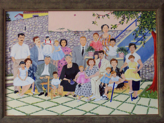 Familia Acrylic Canvas Portrait