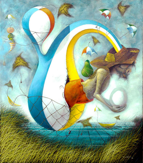 El gran vuelo Oil Canvas Figure Painting