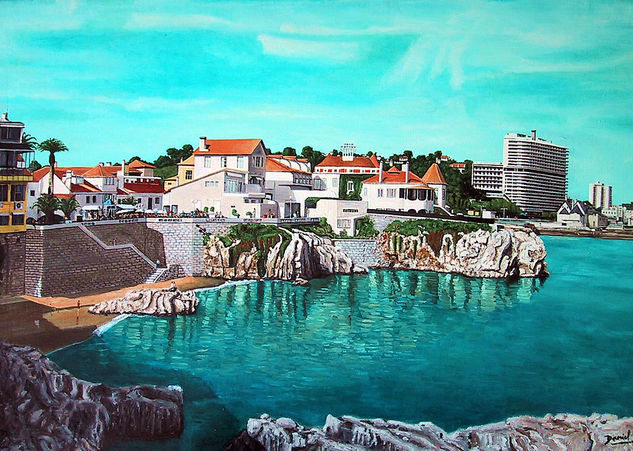 Vista de Cascais Oil Canvas Landscaping