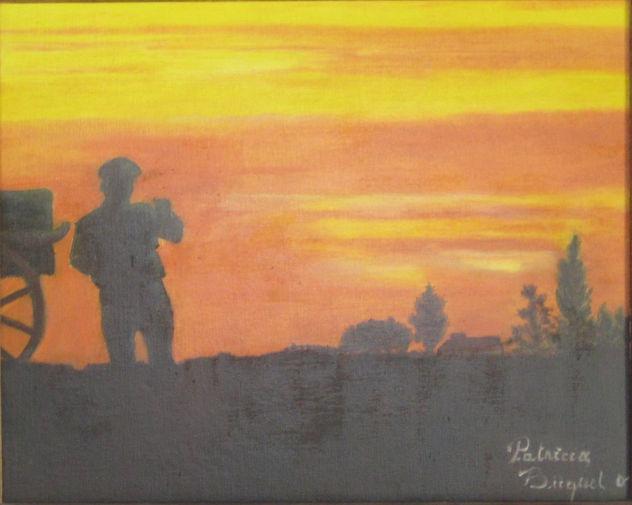 "Atardecer en el campo I"