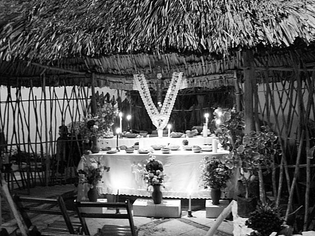 Altar de Hanal Pixan VI Architecture and Interiorism Black and White (Digital)