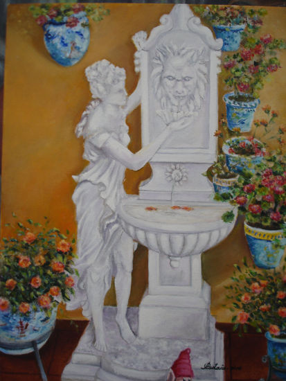 Fuente de mi casa. Oil Panel Others