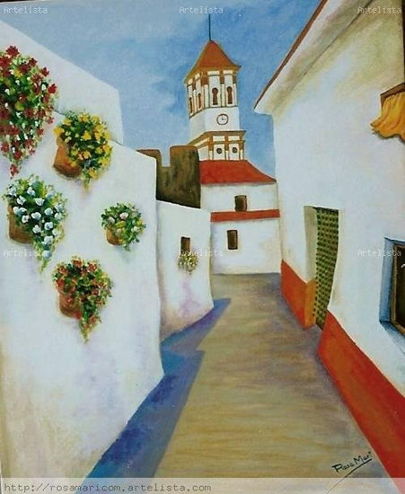 PLAZA DEL RELOJ Oil Canvas Landscaping