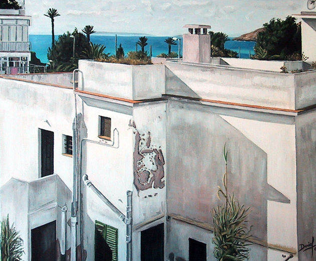 Patio de Ibiza Oil Canvas Landscaping