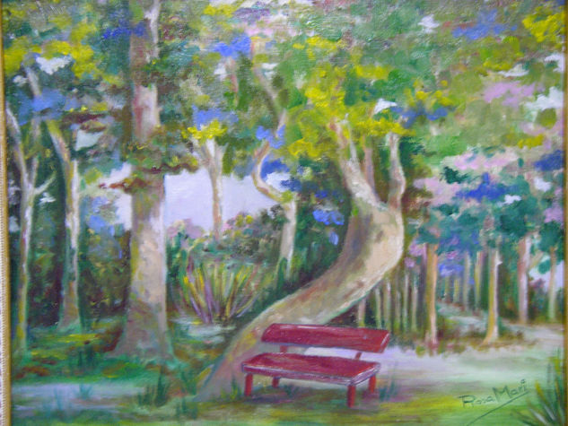 PARQUE DEL CAPRICHO Oil Canvas Landscaping