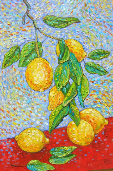 Limones Óleo Lienzo Paisaje