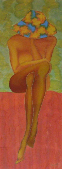 Con mis pensamientos Others Textile Nude Paintings