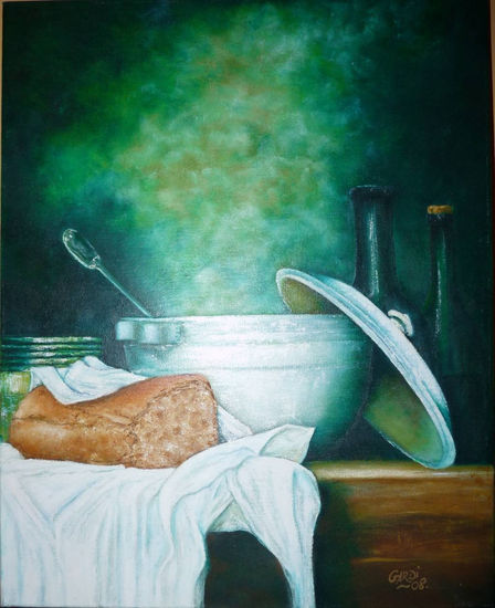 PAN PARA SOPAS Oil Canvas Still Life Paintings