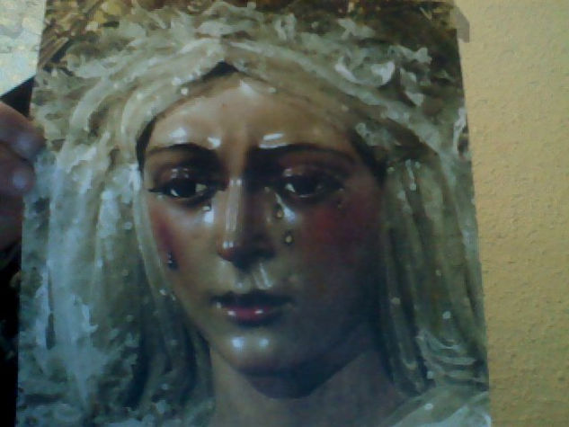 la virgen de la macarena sevilla Pastel Papel Figura