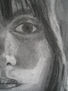 Self-portrait on charcoal