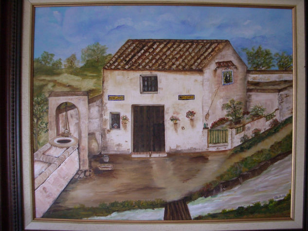 cortijo de santa rita Oil Canvas Landscaping