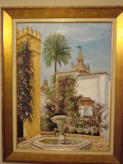 sevilla es un sueño Oil Canvas Landscaping