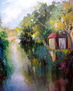 Estudio en el canal (BRUJAS Belgica) jardin sobre el agua