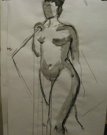 figura de mujer Charcoal