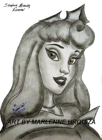 PRINCESS AURORA, SLEEPING BEAUTY DRAWING. PRINCESA AURORA 