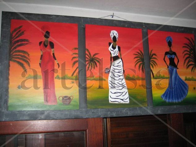 negras africanas Acrylic Panel Others